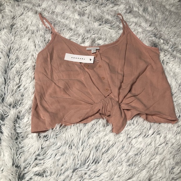 Topshop Tie Front Cami - Picture 2 of 8